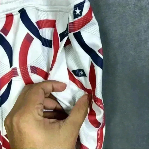 NWT Polo Ralph Lauren Women Team USA Olympic Rings Track Pants White Size M - Picture 4 of 5